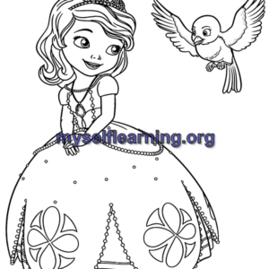 Princess Dolls Coloring Sheet 33 | Instant Download