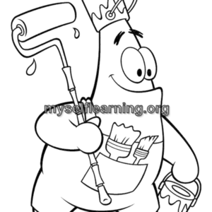 Sponge Bob Cartoons Coloring Sheet 33 | Instant Download
