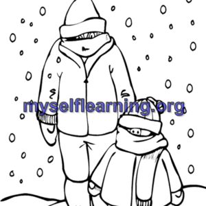Winter Coloring Sheet 34 | Instant Download