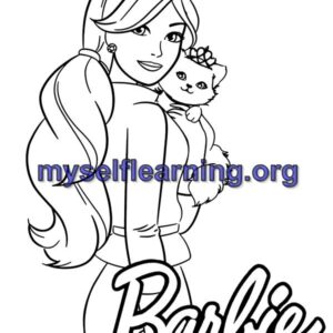 Barbie Dolls Coloring Sheet 37 | Instant Download