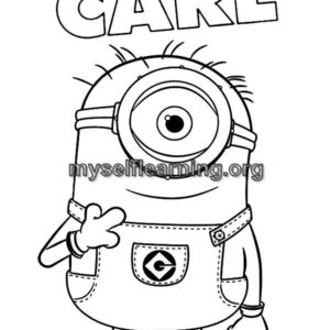 Minions Cartoons Coloring Sheet 37 | Instant Download