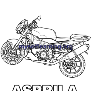 Motor Bikes Coloring Sheet 37 | Instant Download