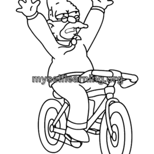 Simpsons Cartoons Coloring Sheet 37 | Instant Download