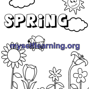 Spring Coloring Sheet 37 | Instant Download
