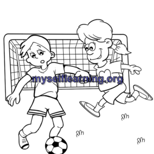 Foot Ball Sport Coloring Sheet 38 | Instant Download