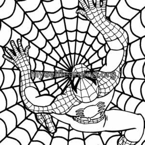 Spiderman Cartoons Coloring Sheet 38 | Instant Download