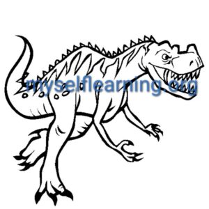 Dinosaurs Coloring Sheet 39 | Instant Download