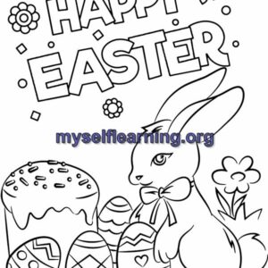 Easter Celebration Coloring Sheet 39 | Instant Download