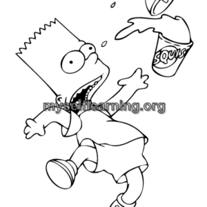 Simpsons Cartoons Coloring Sheet 39 | Instant Download