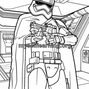 Star Wars Cartoons Coloring Sheet 39 | Instant Download