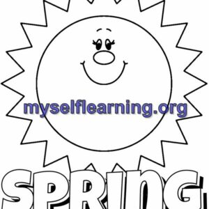 Spring Coloring Sheet 3 | Instant Download