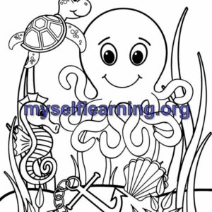 Water World Coloring Sheet 3 | Instant Download