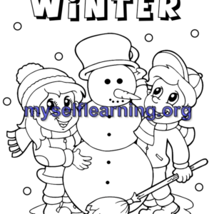 Winter Coloring Sheet 3 | Instant Download