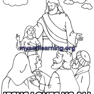 Christian Religion Coloring Sheet 40 | Instant Download