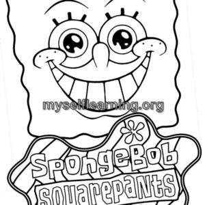 Sponge Bob Cartoons Coloring Sheet 42 | Instant Download