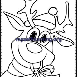 christmas Celebration Coloring Sheet 43 | Instant Download