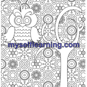 Relaxing Coloring Sheet for Adults 43 | Instant Download