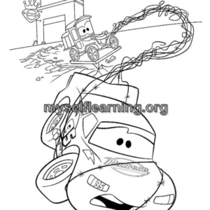 Cars Cartoon Coloring Sheet 44 | Instant Download