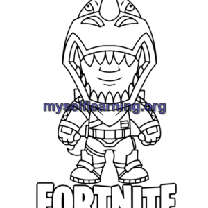 Fortnite Coloring Sheet 44 | Instant Download