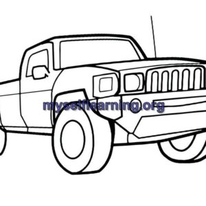 Motorcars Coloring Sheet 44 | Instant Download