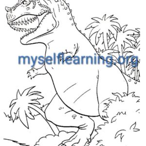 Dinosaurs Coloring Sheet 45 | Instant Download