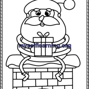 christmas Celebration Coloring Sheet 45 | Instant Download