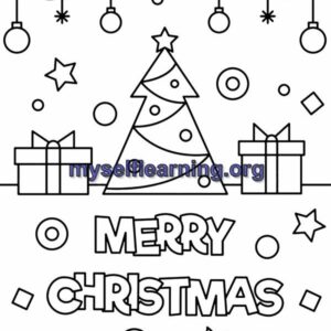 christmas Celebration Coloring Sheet 47 | Instant Download