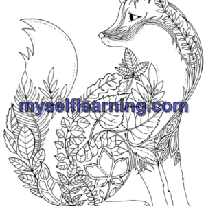Relaxing Coloring Sheet for Adults 47 | Instant Download