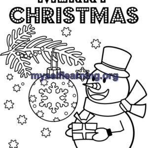 christmas Celebration Coloring Sheet 4 | Instant Download