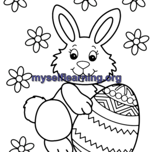 Easter Celebration Coloring Sheet 4 | Instant Download