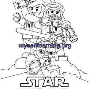 Lego Characters Coloring Sheet 50 | Instant Download