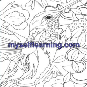 Relaxing Coloring Sheet for Adults 50 | Instant Download