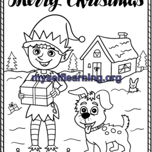 christmas Celebration Coloring Sheet 51 | Instant Download