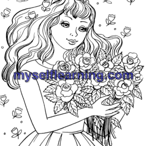 Relaxing Coloring Sheet for Adults 51 | Instant Download