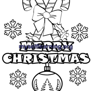 christmas Celebration Coloring Sheet 52 | Instant Download