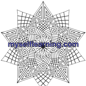 Relaxing Coloring Sheet for Adults 58 | Instant Download