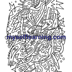 Relaxing Coloring Sheet for Adults 59 | Instant Download