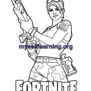 Fortnite Coloring Sheet 5 | Instant Download