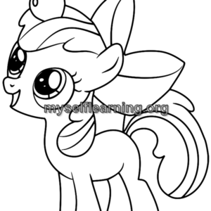 Little Pony Cartoons Coloring Sheet 5 | Instant Download