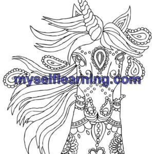 Relaxing Coloring Sheet for Adults 5 | Instant Download