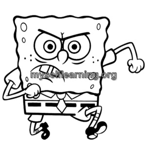 Sponge Bob Cartoons Coloring Sheet 5 | Instant Download