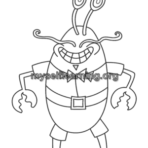 Sponge Bob Cartoons Coloring Sheet 6 | Instant Download