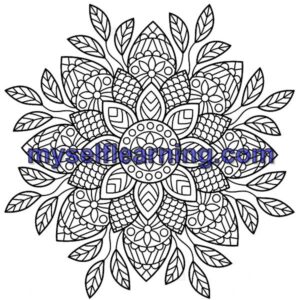 Relaxing Coloring Sheet for Adults 7 | Instant Download