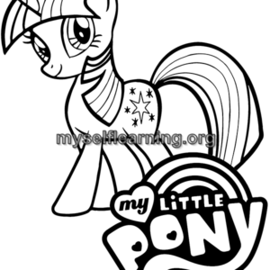 Little Pony Cartoons Coloring Sheet 8 | Instant Download