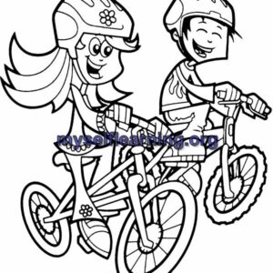 Motor Bikes Coloring Sheet 8 | Instant Download