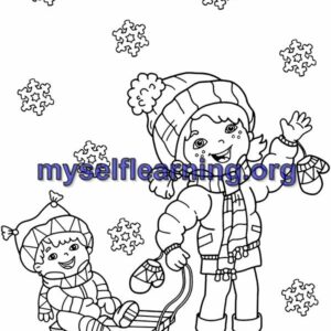 Winter Coloring Sheet 8 | Instant Download