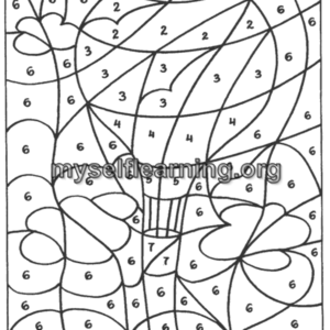Coloring By Number Education Sheet 9 | Instant Download