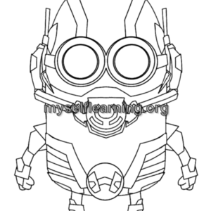 Minions Cartoons Coloring Sheet 9 | Instant Download