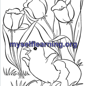 Spring Coloring Sheet 9 | Instant Download
