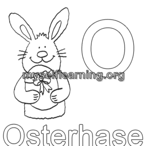 German Alphabets Education Sheet O | Instant Download
